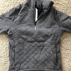 Lululemon Gray quilted quarter zip